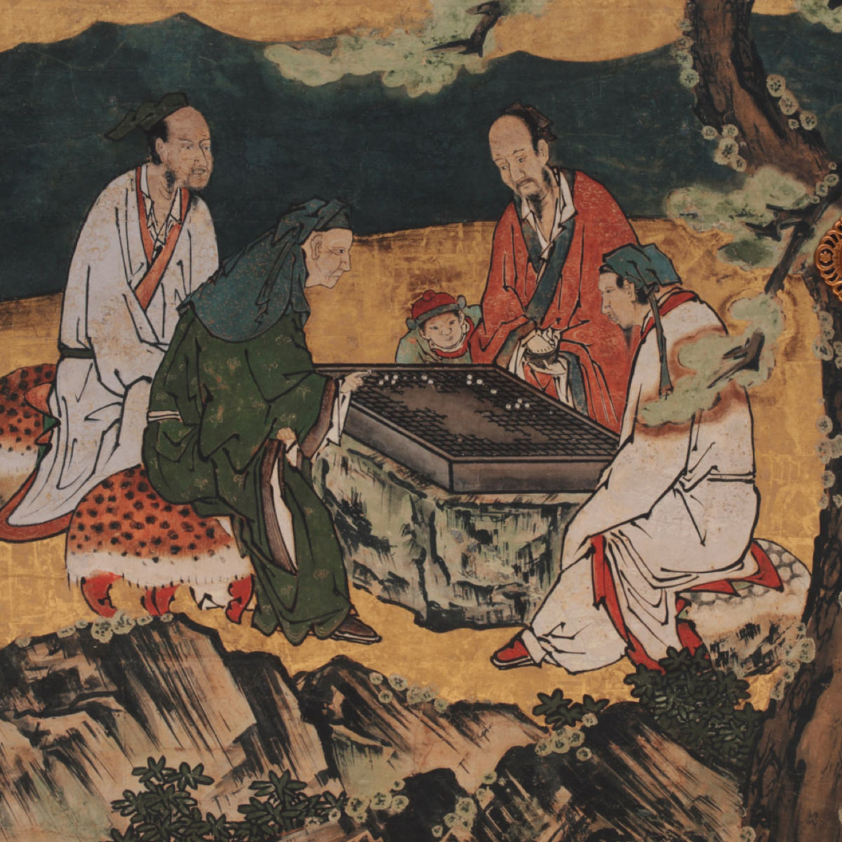 A Game of Go, from the Four Accomplishments