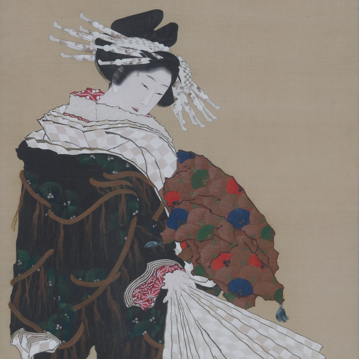 Portrait of a Courtesan Walking