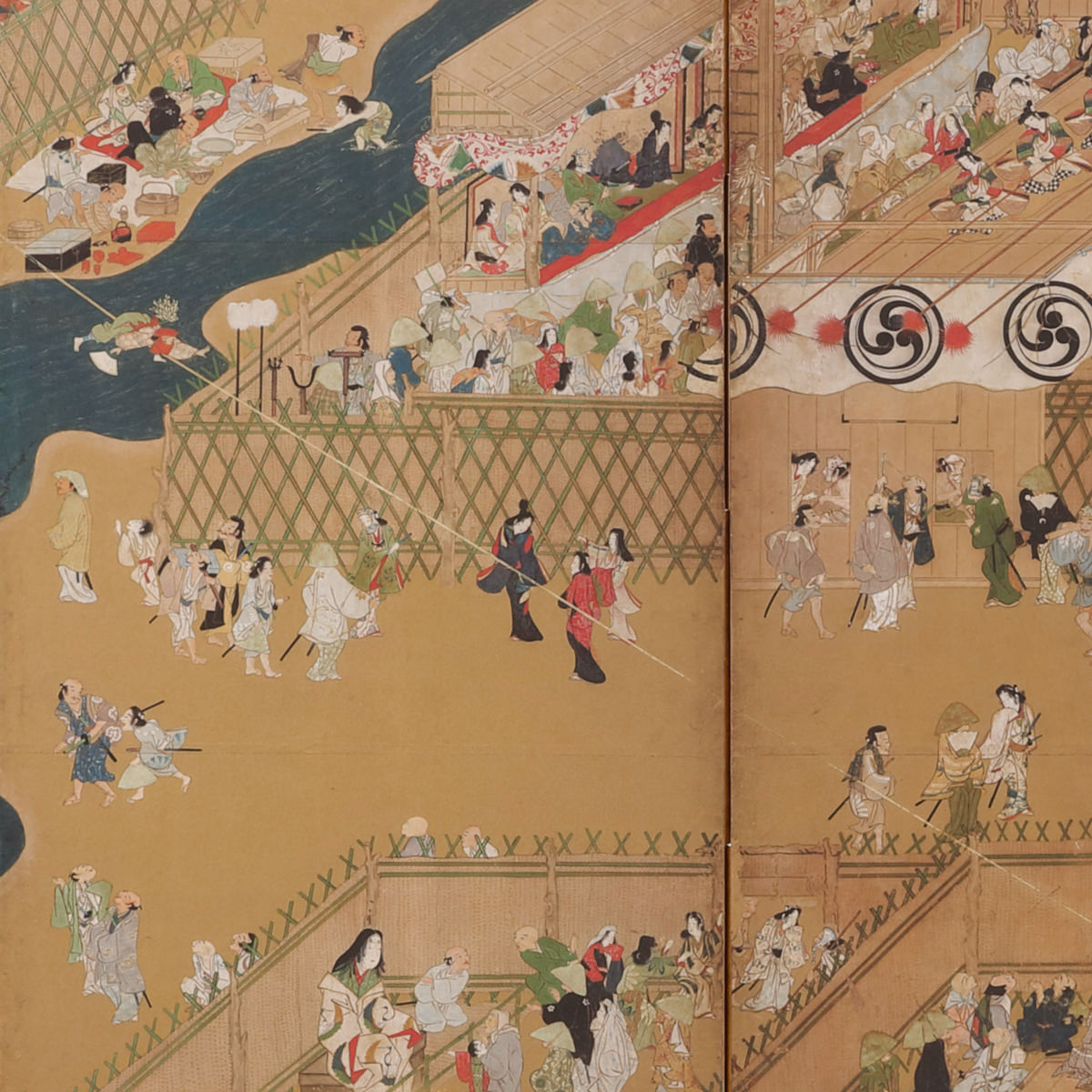 Amusements at the Dry Riverbed, Shijo