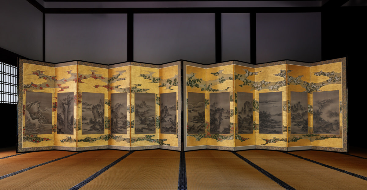 Landscapes, flowers, and trees of the four seasons