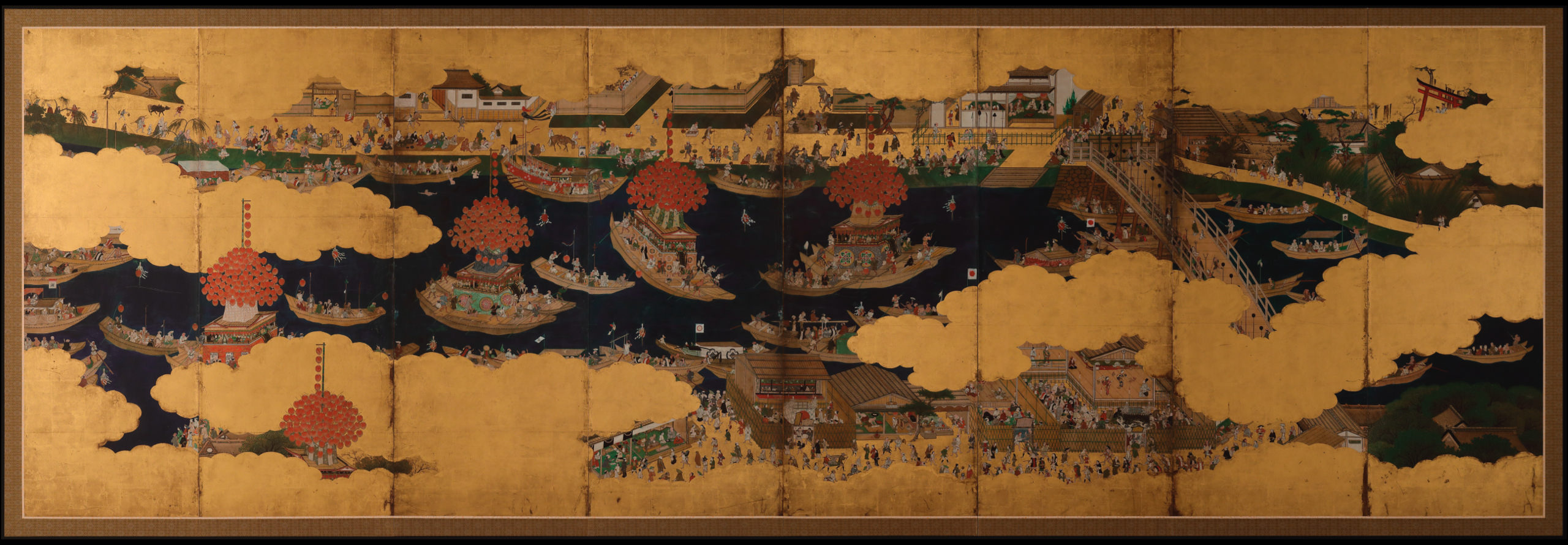 River Festival at Tsushima Shrine right screen