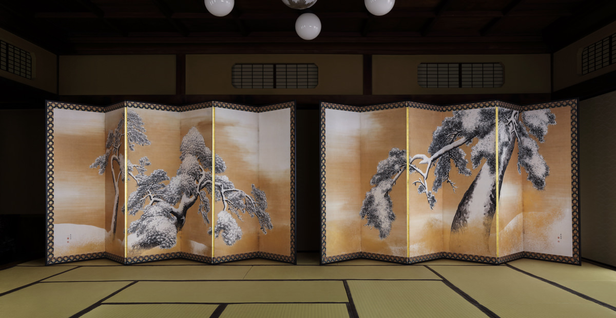 Pine Trees in the Snow