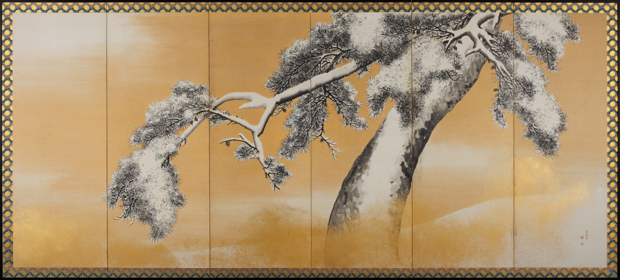 Pine Trees in the Snow right screen