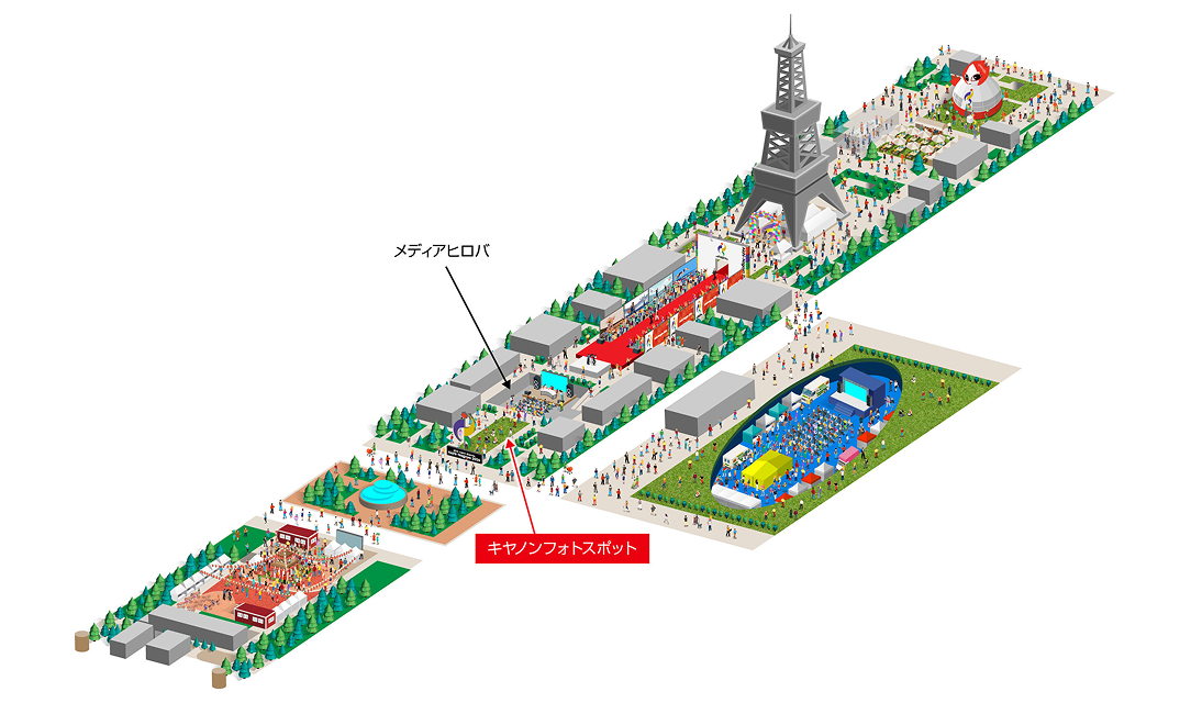 ブース場所の案内図