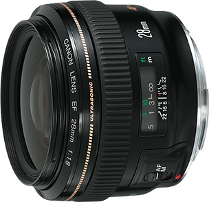 日本製得価超美品 Canon キャノン EF 28mm 1.8 USM レンズ(単焦点)