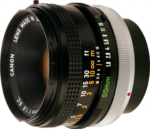 Canon FD 50mm 1:1.8 Lens