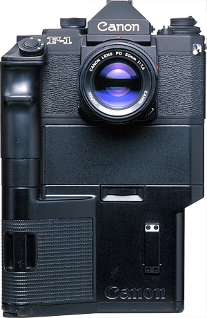 New F-1 High Speed Motor Drive Camera - Canon Camera Museum