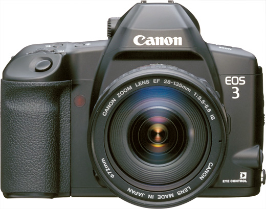 バッテリーを入れてシャッターがCanon EOS-3 ボディ　フィルムカメラ