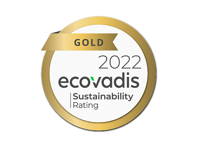 エコバディス社の「ゴールド」評価ロゴ