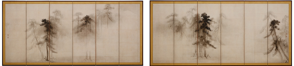 国宝「松林図屏風」高精細複製品