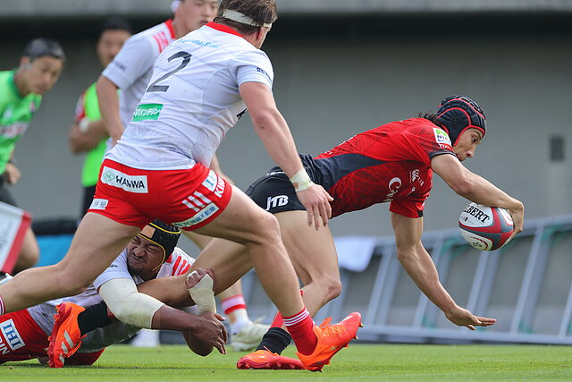 写真：キヤノンイーグルス コベルコ神戸スティーラーズ戦