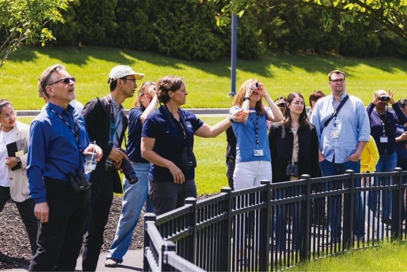 キヤノンUSAでの「Bird Watching Walk」の様子