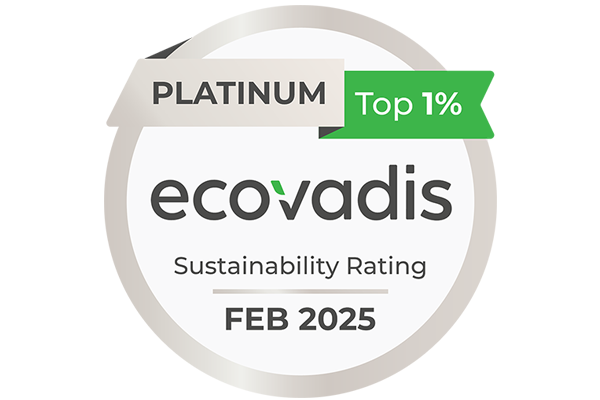 EcoVadisプラチナ評価