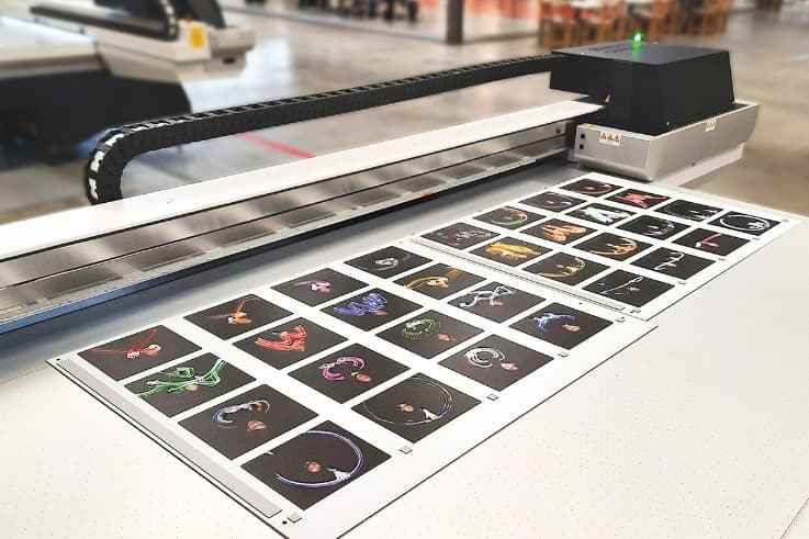 隆起印刷技術を活用した作品「FUGA」の制作風景