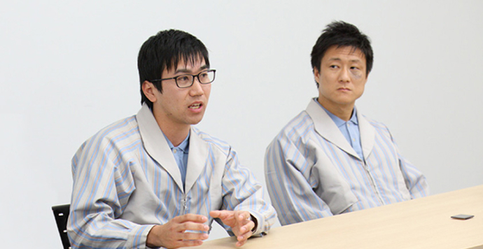 開発者のインタビュー画像です。