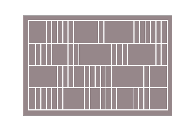 半導体チップの製造工程イメージ図です。