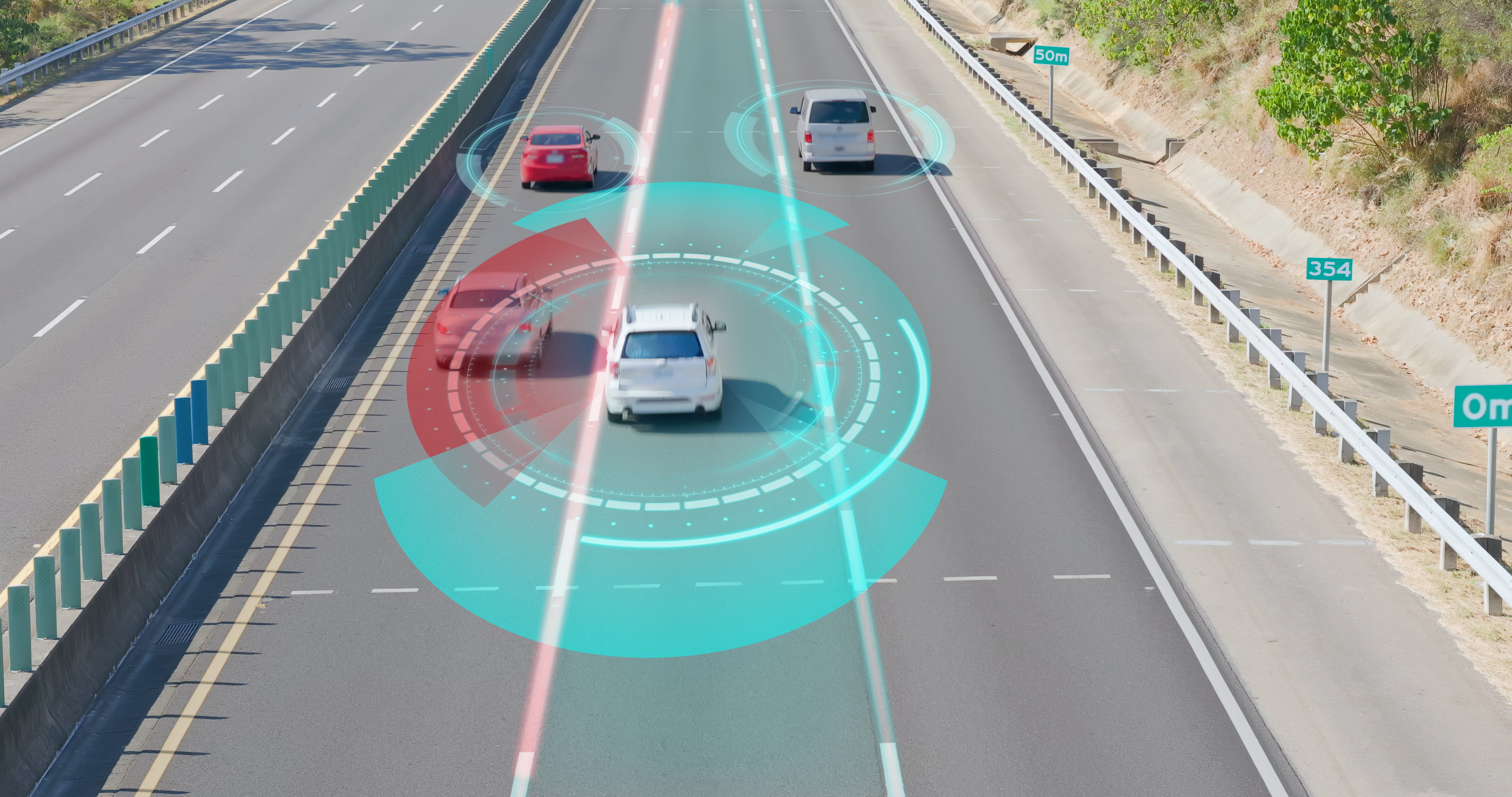 黒色反射防止塗料の活用が期待される車載センシングのイメージ図