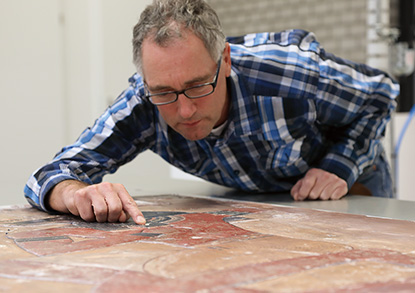 隆起印刷技術によるレリーフの再現