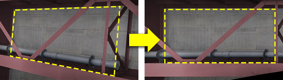 あおり補正イメージ