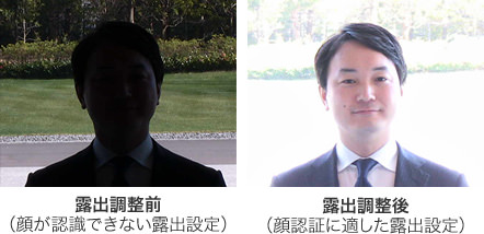 露出調整前・露出調整後の違い