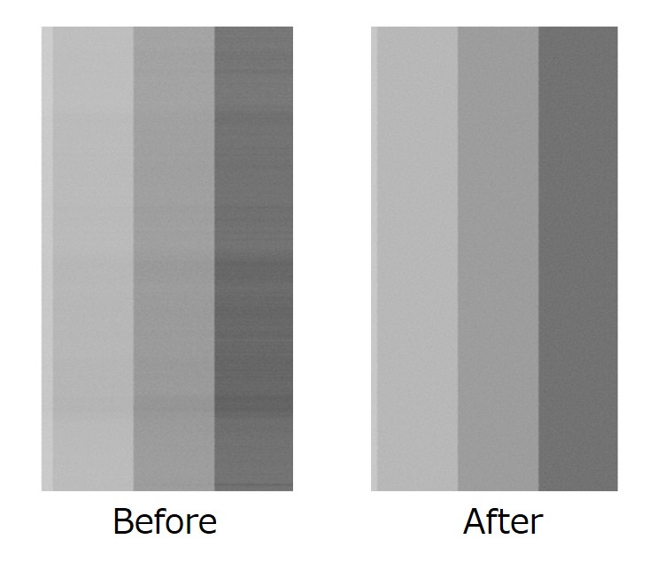 スジのない画質イメージ