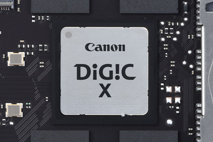 EOS R5に搭載されている映像エンジン「DIGIC X」の画像