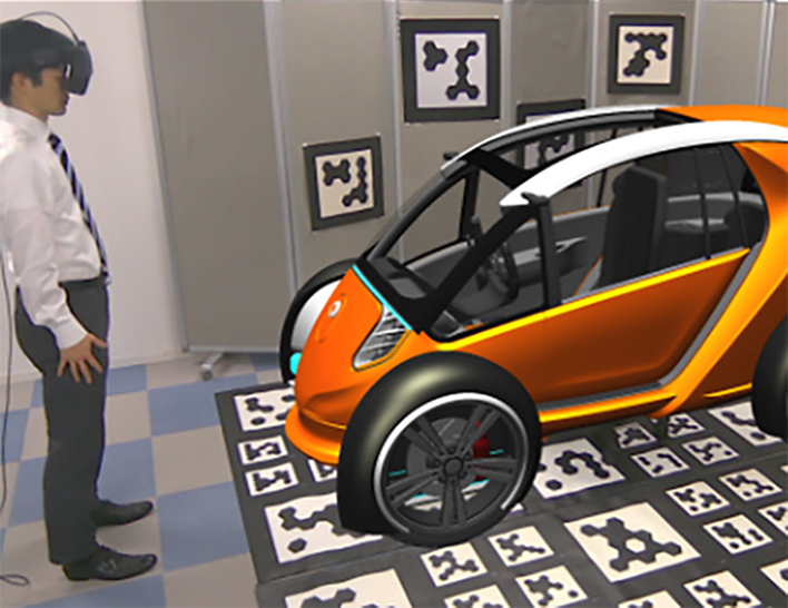 マーカーやセンサーを設定した利用イメージ