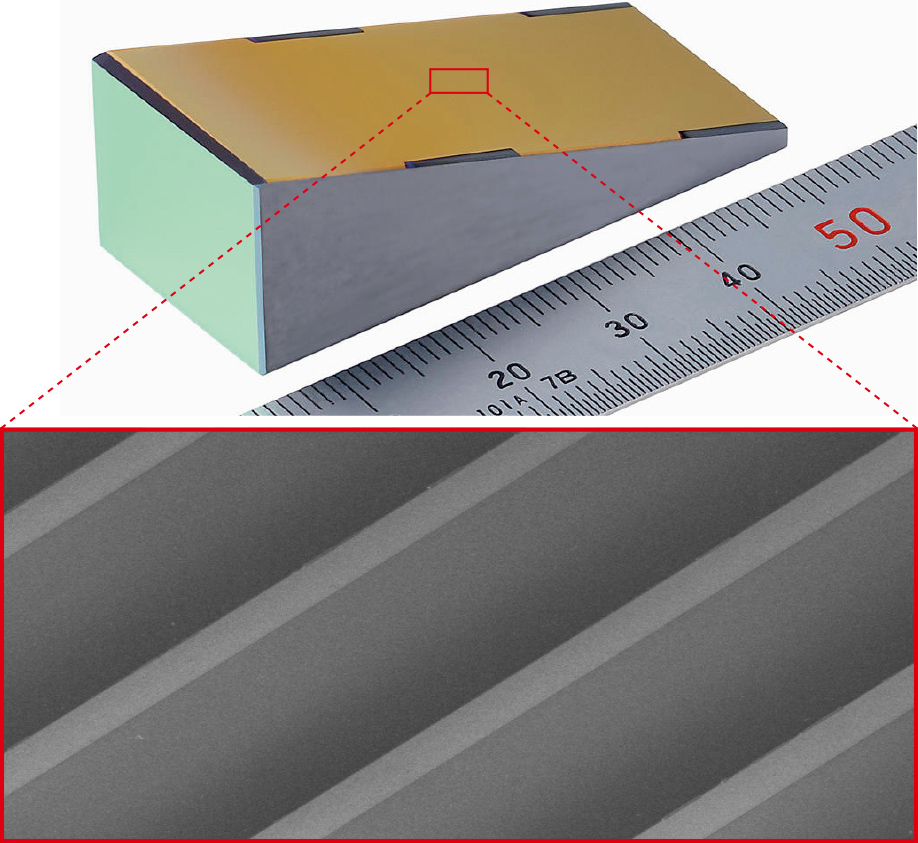 電子顕微鏡による格子面観察画像（1000倍）