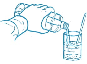 油でガラス棒が消える？