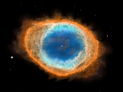 惑星状星雲（こと座のリング星雲M57）