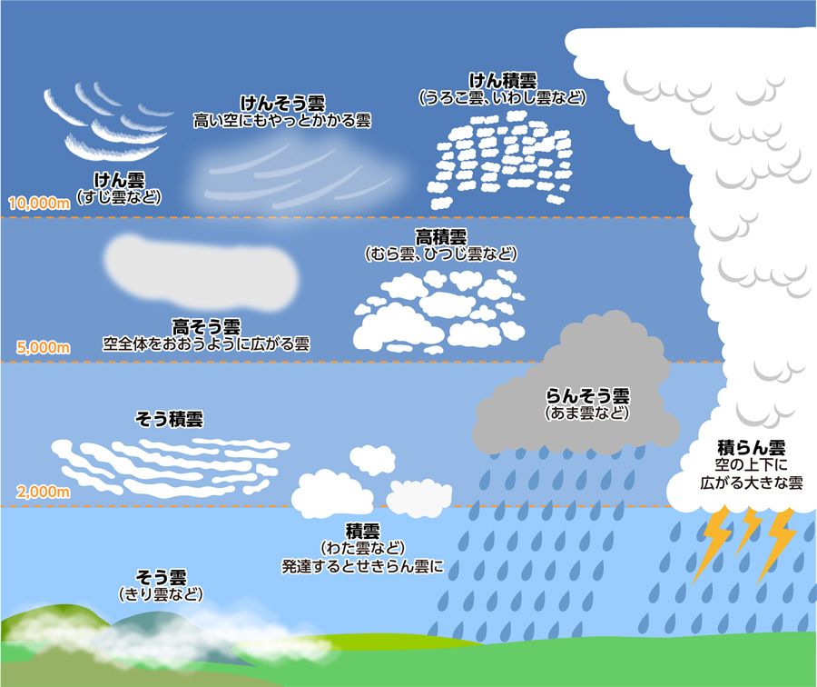 雲のきほんてきな形