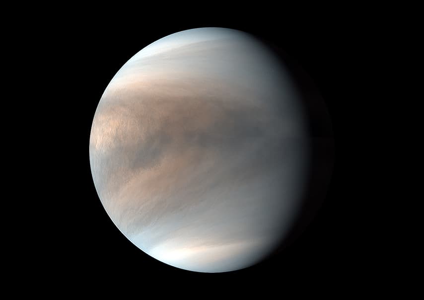 「あかつき」がとらえた金星©ISAS/JAXA