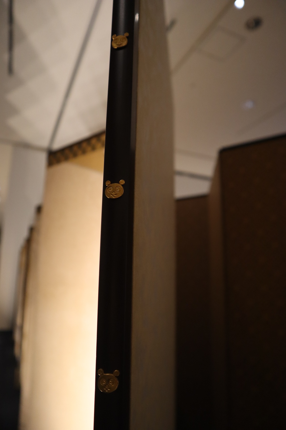 金具は特別仕様のパンダ！