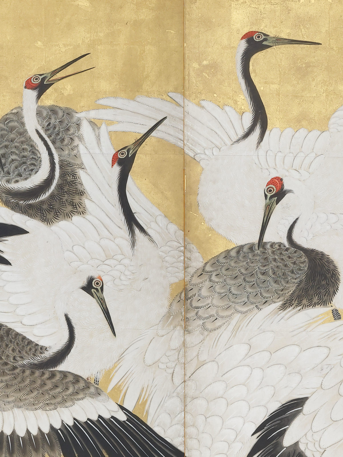 群鶴図屏風