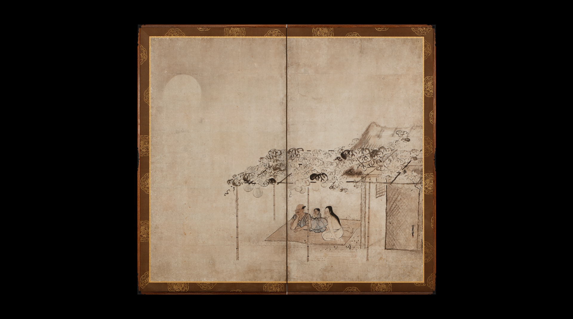 納涼図屏風