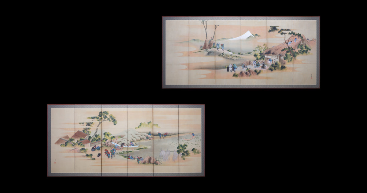 富士田園景図 葛飾北斎 すみだ北斎美術館（福岡県太宰府市