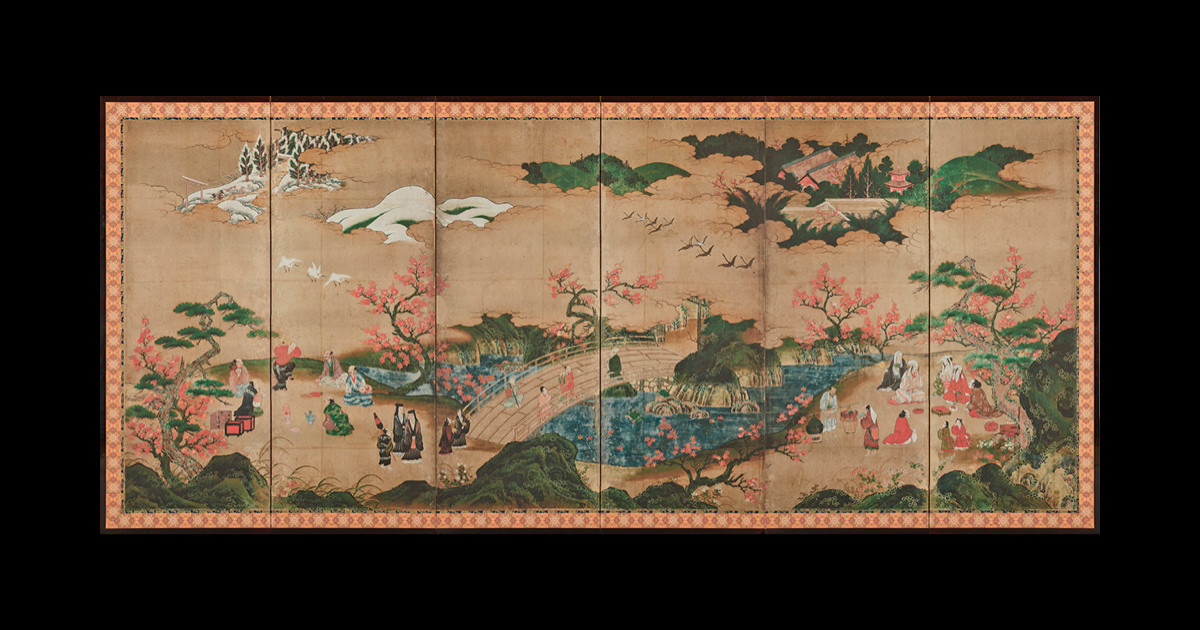 観楓図屏風 狩野秀頼・孔雀明王像・松林図屛風 長谷川等伯 東京国立