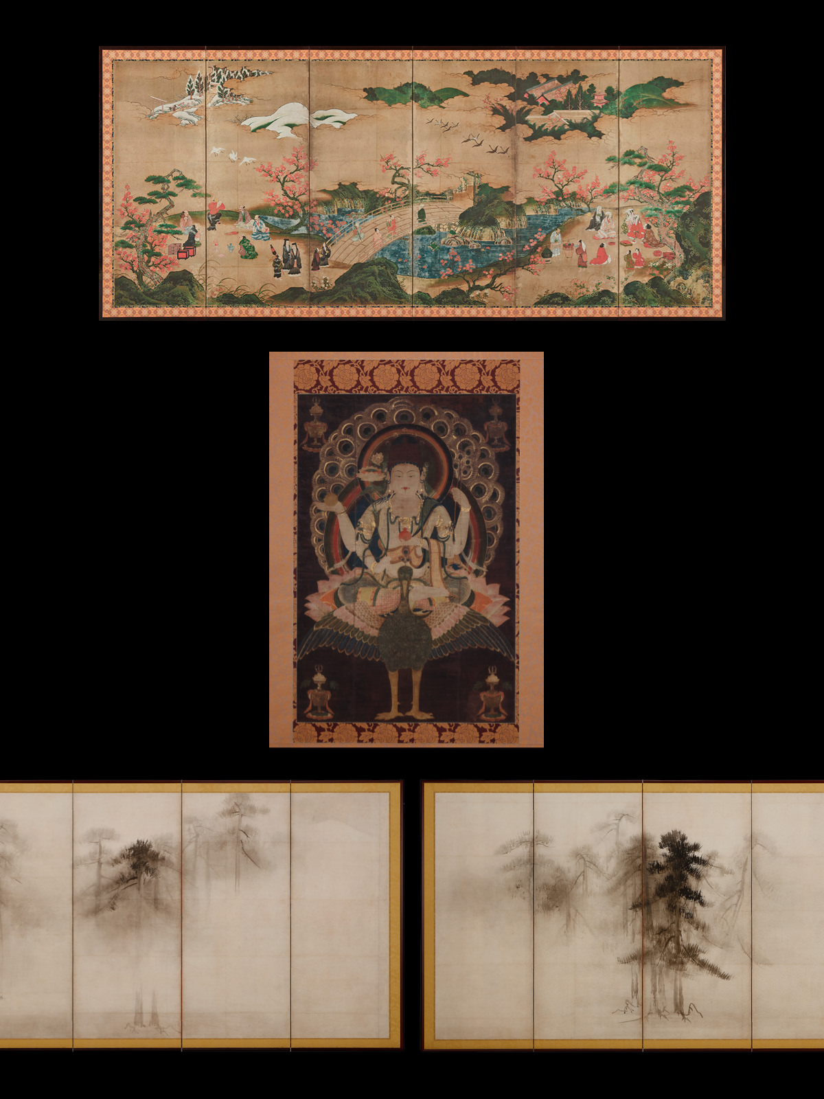観楓図屏風 / 孔雀明王像 / 松林図屛風