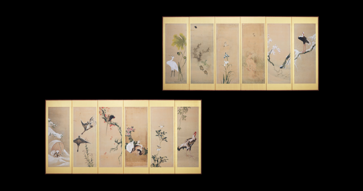 十二ヶ月花鳥図 葛飾北斎 すみだ北斎美術館（東京都墨田区）｜公開情報