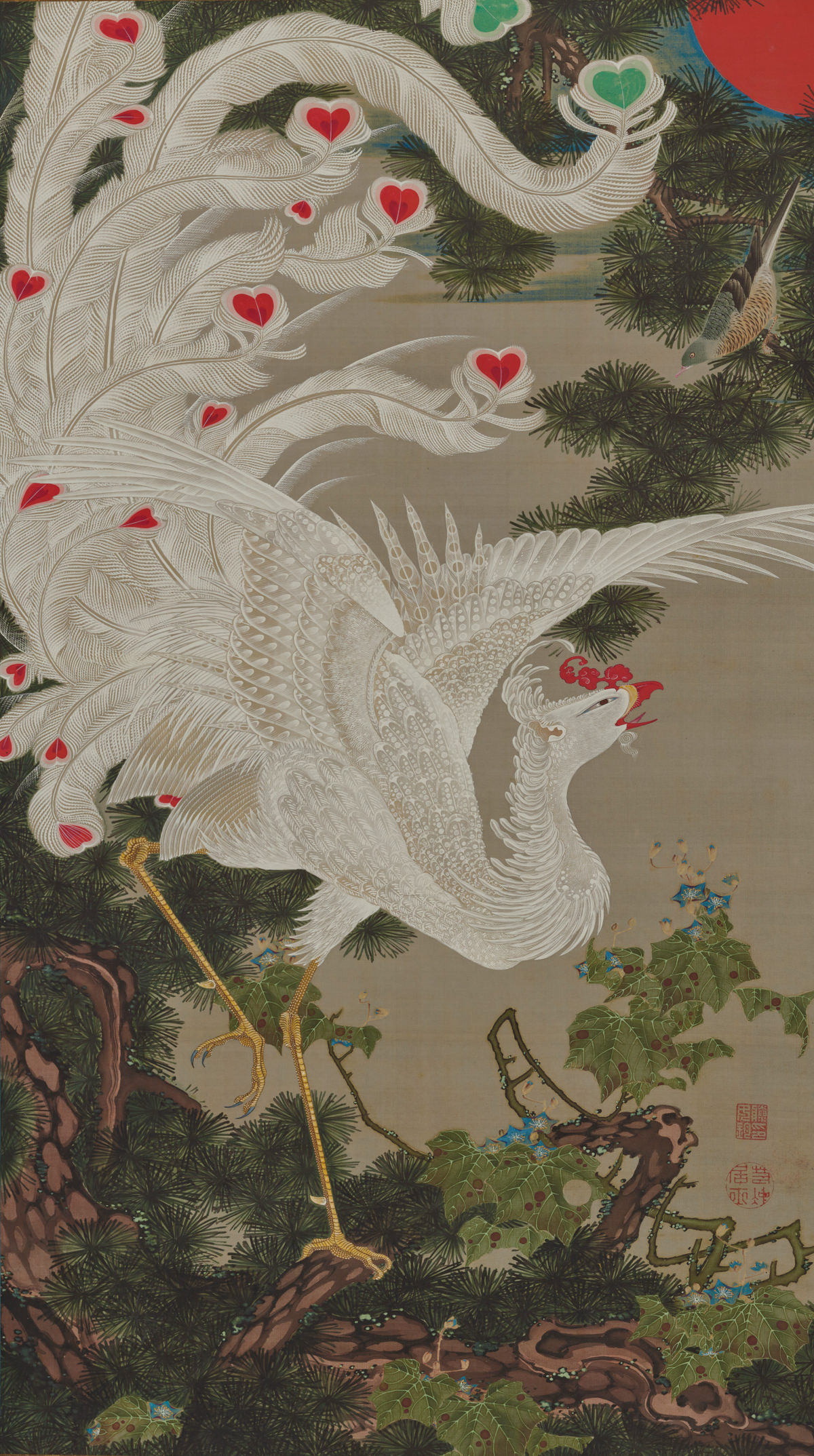 老松白鳳図