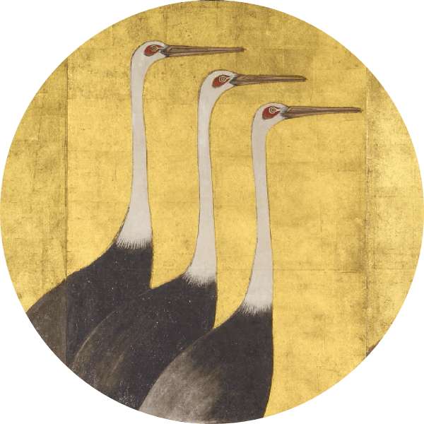 群鶴図屏風