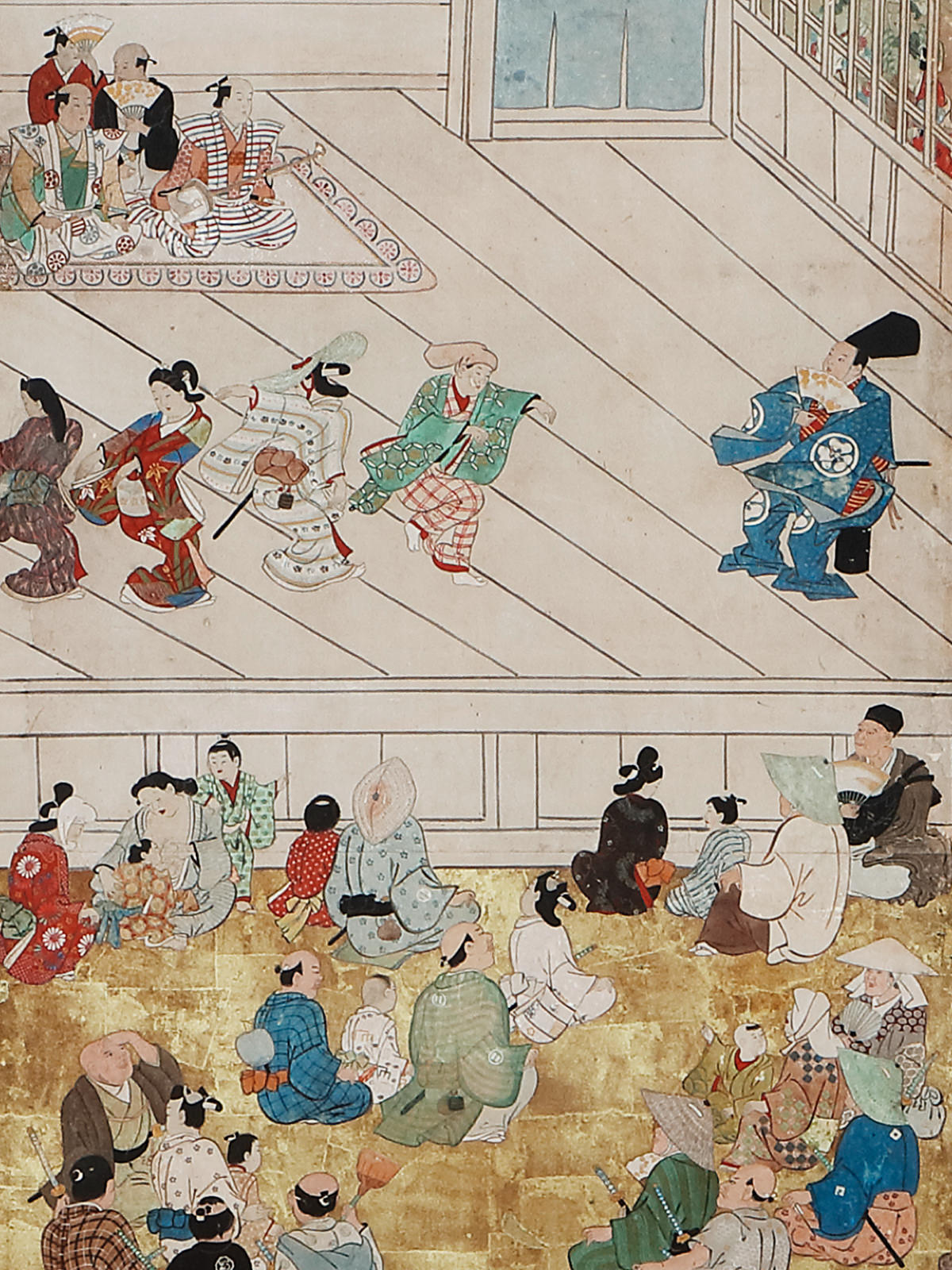 歌舞伎図屏風 菱川師宣 東京国際クルーズターミナル（東京都江東区