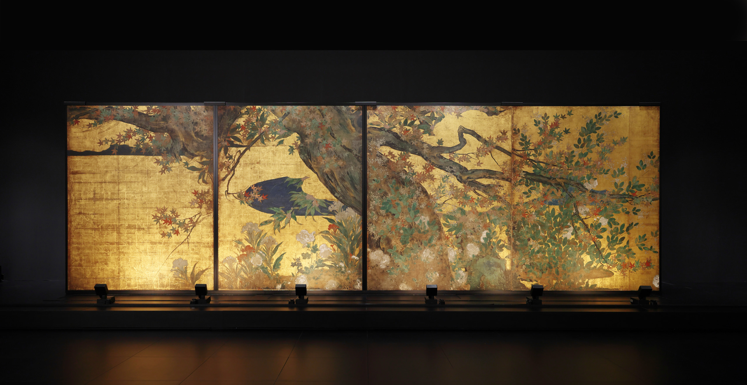 楓図 展示の様子